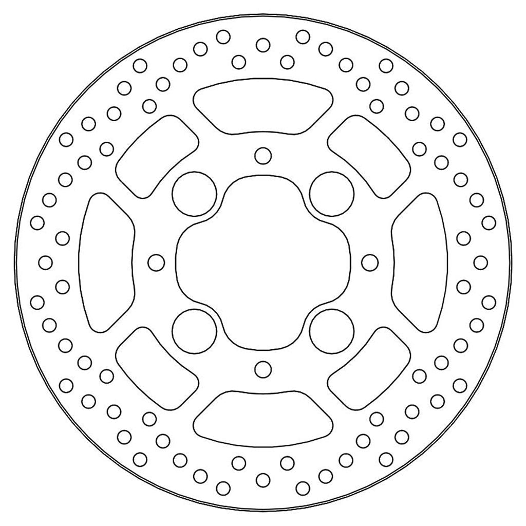 Moto-Master Bremsscheibe Halo hinten starr mit ABE Ø 256 mm | LK 110 mm (Art. m110492)