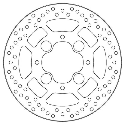 Moto-Master Bremsscheibe Halo hinten starr mit ABE Ø 256 mm | LK 110 mm (Art. m110492)