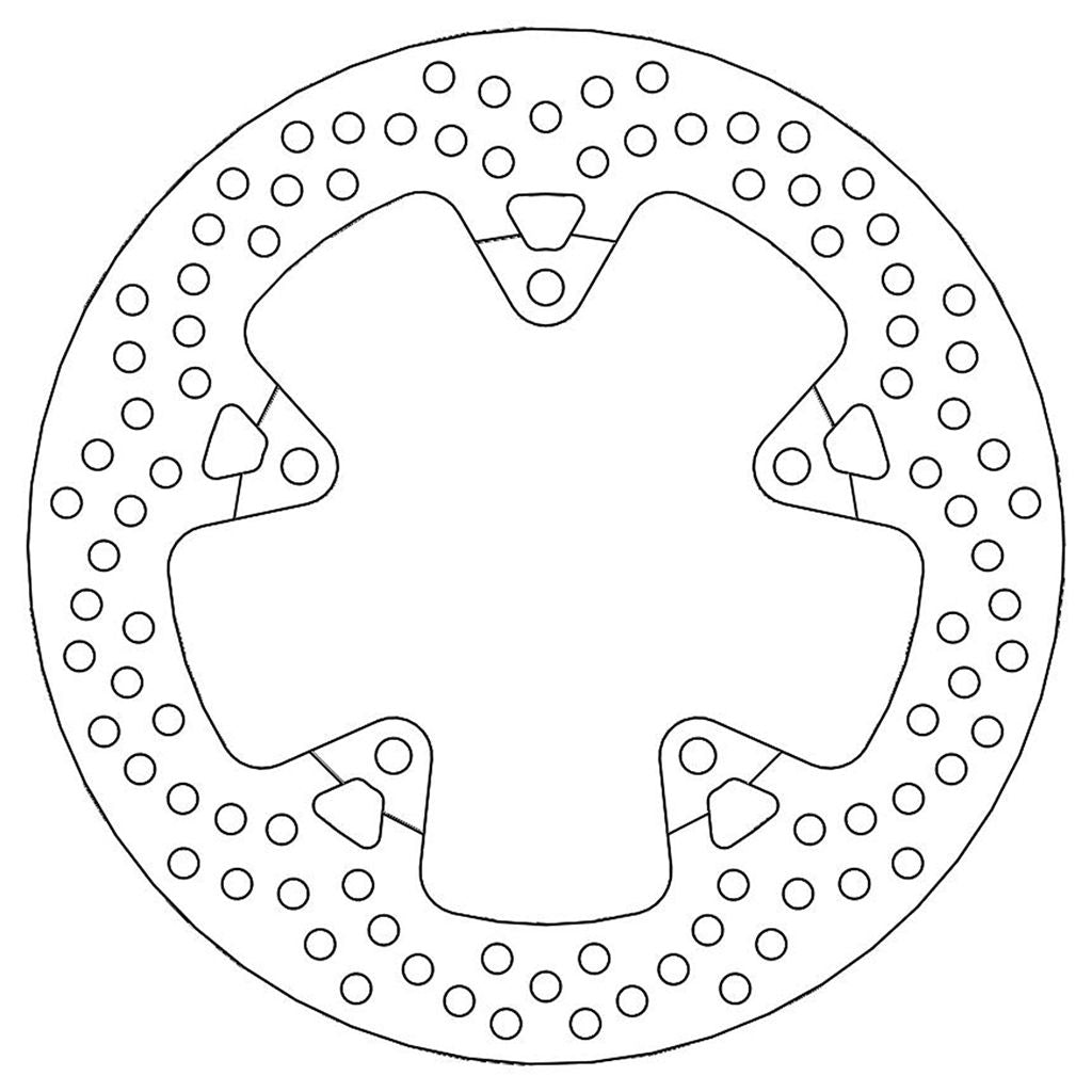 Moto-Master Bremsscheibe Halo hinten starr mit ABE Ø 240 mm | LK 120 mm
