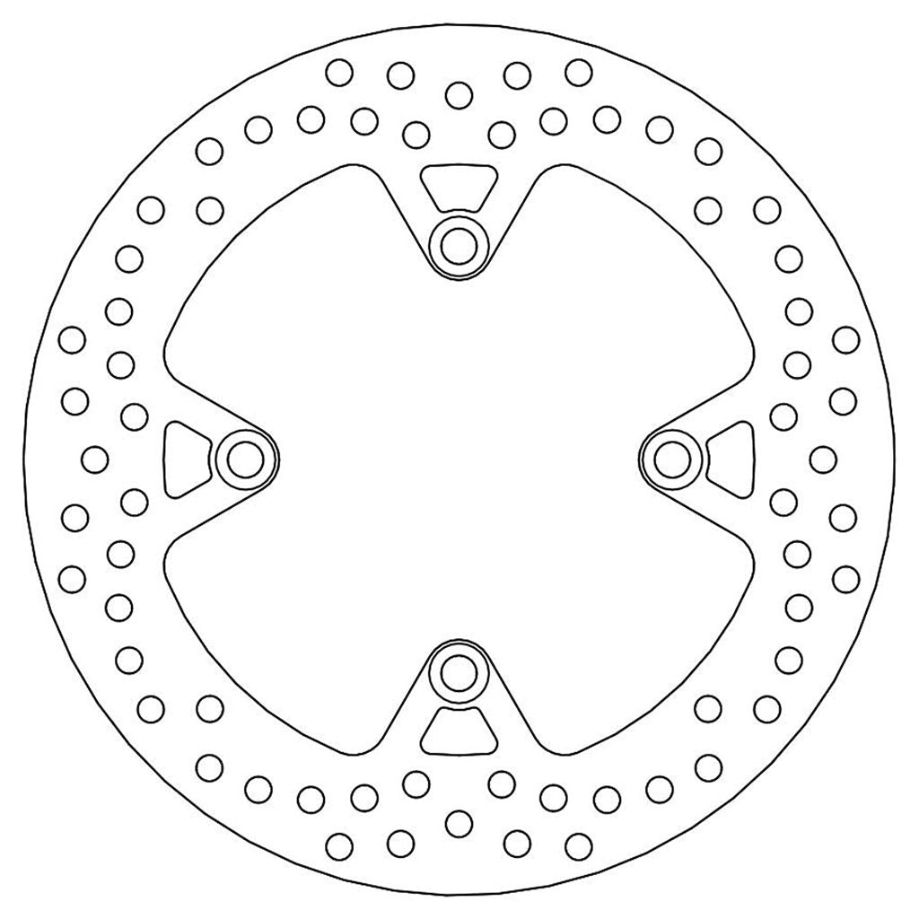 Moto-Master Bremsscheibe Halo hinten starr mit ABE Ø 255 mm | LK 125 mm (Art. m110525)
