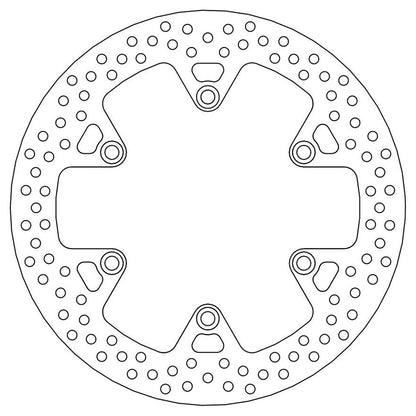 Moto-Master Bremsscheibe Halo vorn starr mit ABE Ø 296 mm | LK 166 mm | 6 Loch | 5,0 mm stark