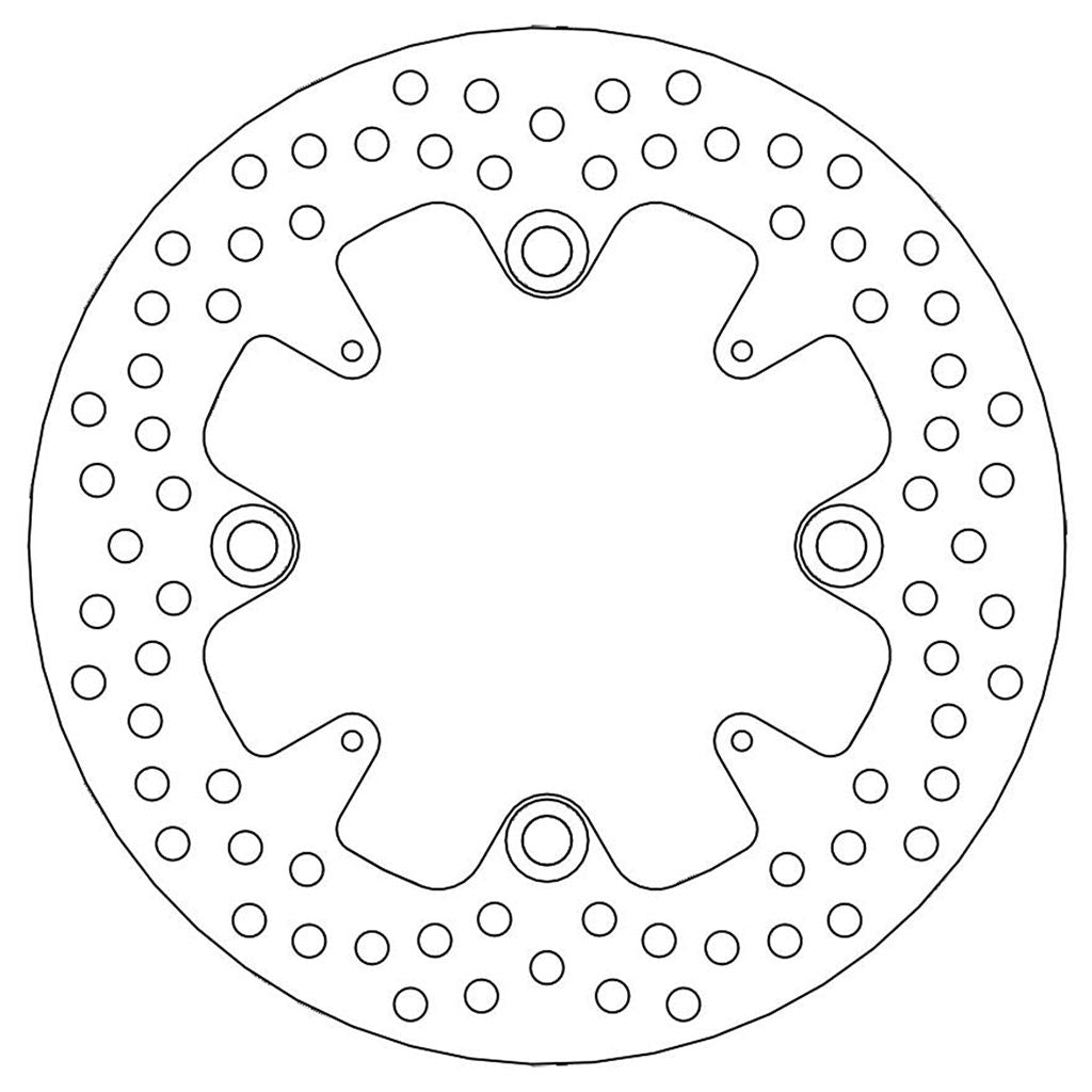 Moto-Master Bremsscheibe Halo hinten starr mit ABE Ø 220 mm | LK 125 mm (Art. m110545)