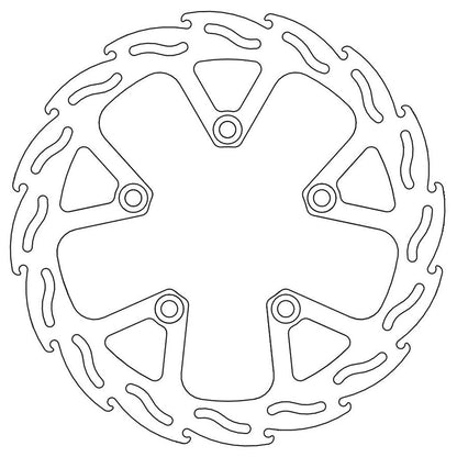 Moto-Master Bremsscheibe Flame hinten starr mit ABE Ø 282 mm | LK 127,5 mm