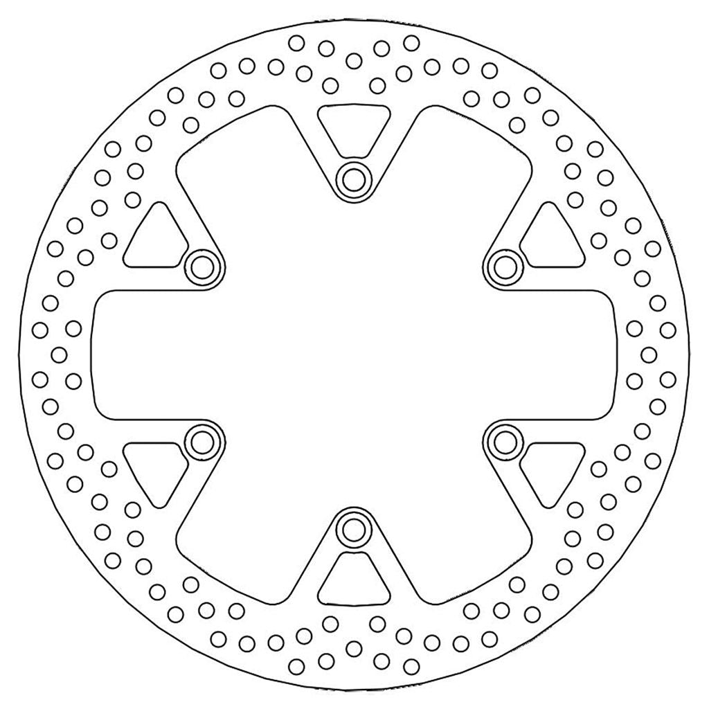 Moto-Master Bremsscheibe Halo vorn starr mit ABE Ø 318 mm | LK 166 mm | 6 Loch | 5,0 mm stark