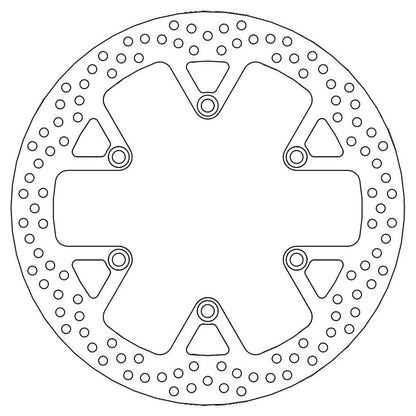 Moto-Master Bremsscheibe Halo vorn starr mit ABE Ø 318 mm | LK 166 mm | 6 Loch | 5,0 mm stark