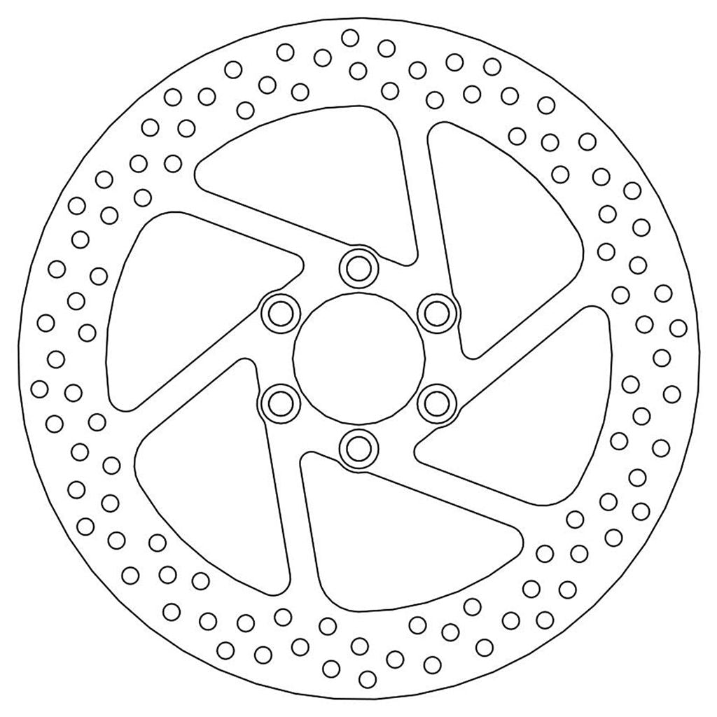 Moto-Master Bremsscheibe Halo vorn starr mit ABE Ø 295 mm | LK 78 mm | 6 Loch | 5,0 mm stark