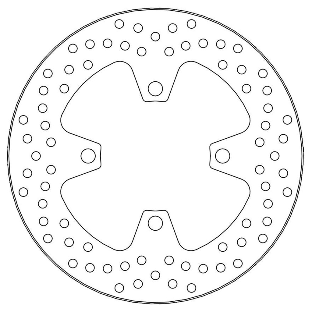Moto-Master Bremsscheibe Halo hinten starr mit ABE Ø 220 mm | LK 100 mm