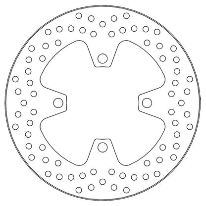 Moto-Master Bremsscheibe Halo hinten starr mit ABE Ø 220 mm | LK 100 mm