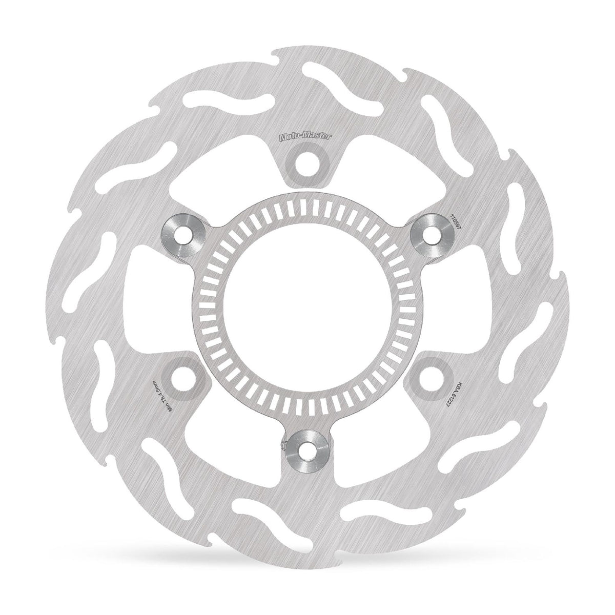 Moto-Master Bremsscheibe Flame hinten starr inklusive ABS Ring mit ABE Ø 220 mm | LK 120 mm | 3 Loch