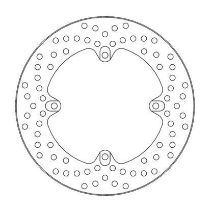 Moto-Master Bremsscheibe Halo hinten starr mit ABE Ø 220 mm | LK 124,7 mm