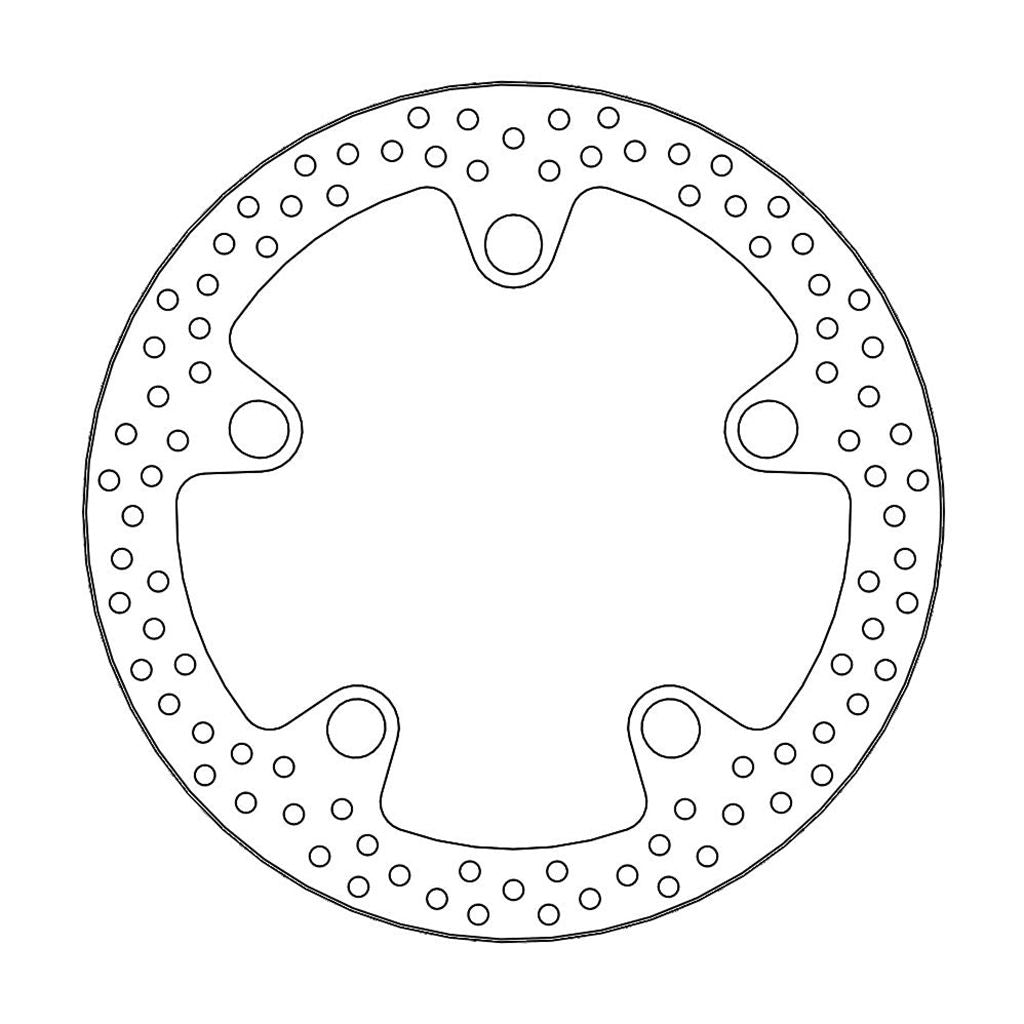 Moto-Master Bremsscheibe Halo vorn starr mit ABE Ø 296 mm | LK 184 mm | 5 Loch | 4,5 mm stark