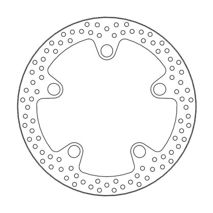 Moto-Master Bremsscheibe Halo vorn starr mit ABE Ø 296 mm | LK 184 mm | 5 Loch | 4,5 mm stark