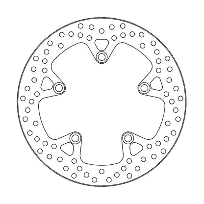Moto-Master Bremsscheibe Halo hinten starr mit ABE Ø 256 mm | LK 136 mm (Art. m110618)