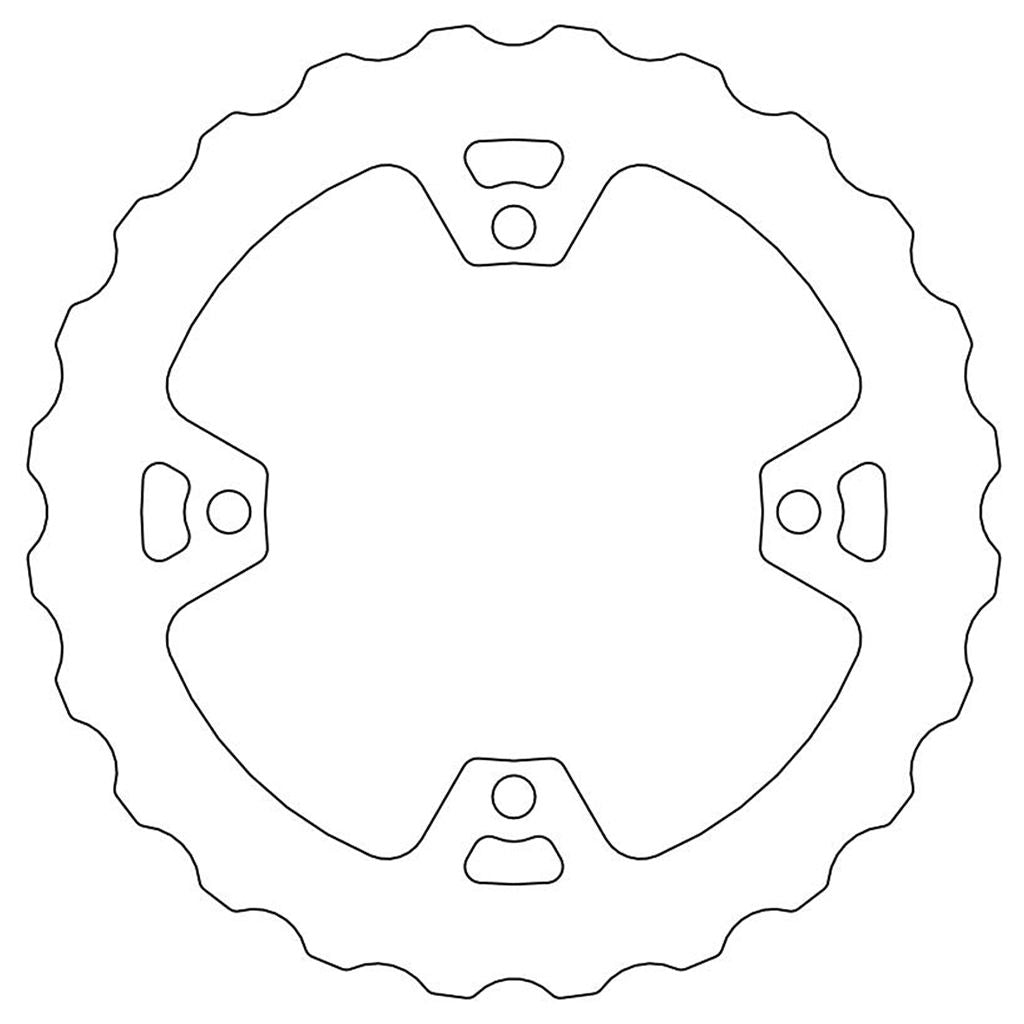 Moto-Master Bremsscheibe Nitro hinten starr Mud/Schlamm mit ABE Ø 240 mm | LK 140 mm (Art. m110642)