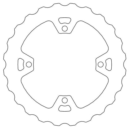 Moto-Master Bremsscheibe Nitro hinten starr Mud/Schlamm mit ABE Ø 240 mm | LK 140 mm (Art. m110642)