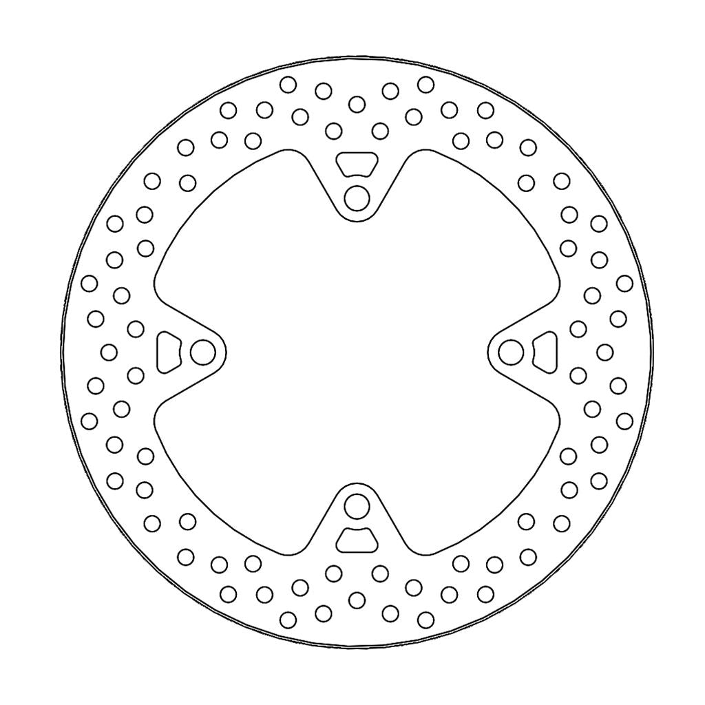 Moto-Master Bremsscheibe Halo hinten starr mit ABE Ø 250 mm | LK 130 mm (Art. m110679)