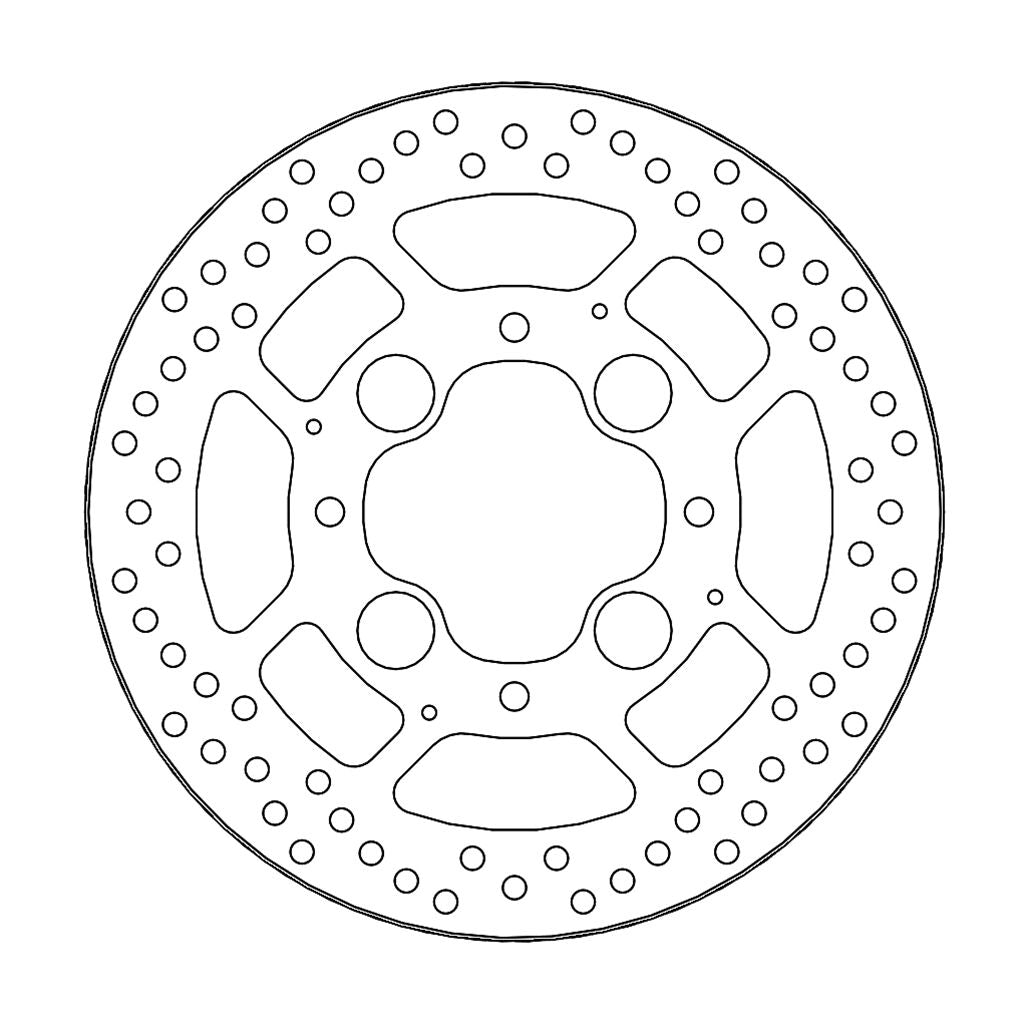 Moto-Master Bremsscheibe Halo hinten starr mit ABE Ø 256 mm | LK 110 mm (Art. m110681)