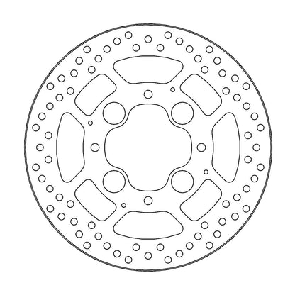 Moto-Master Bremsscheibe Halo hinten starr mit ABE Ø 256 mm | LK 110 mm (Art. m110681)