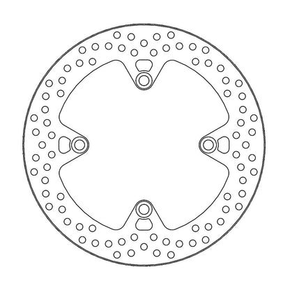 Moto-Master Bremsscheibe Halo hinten starr mit ABE Ø 256 mm | LK 136 mm (Art. m110689)