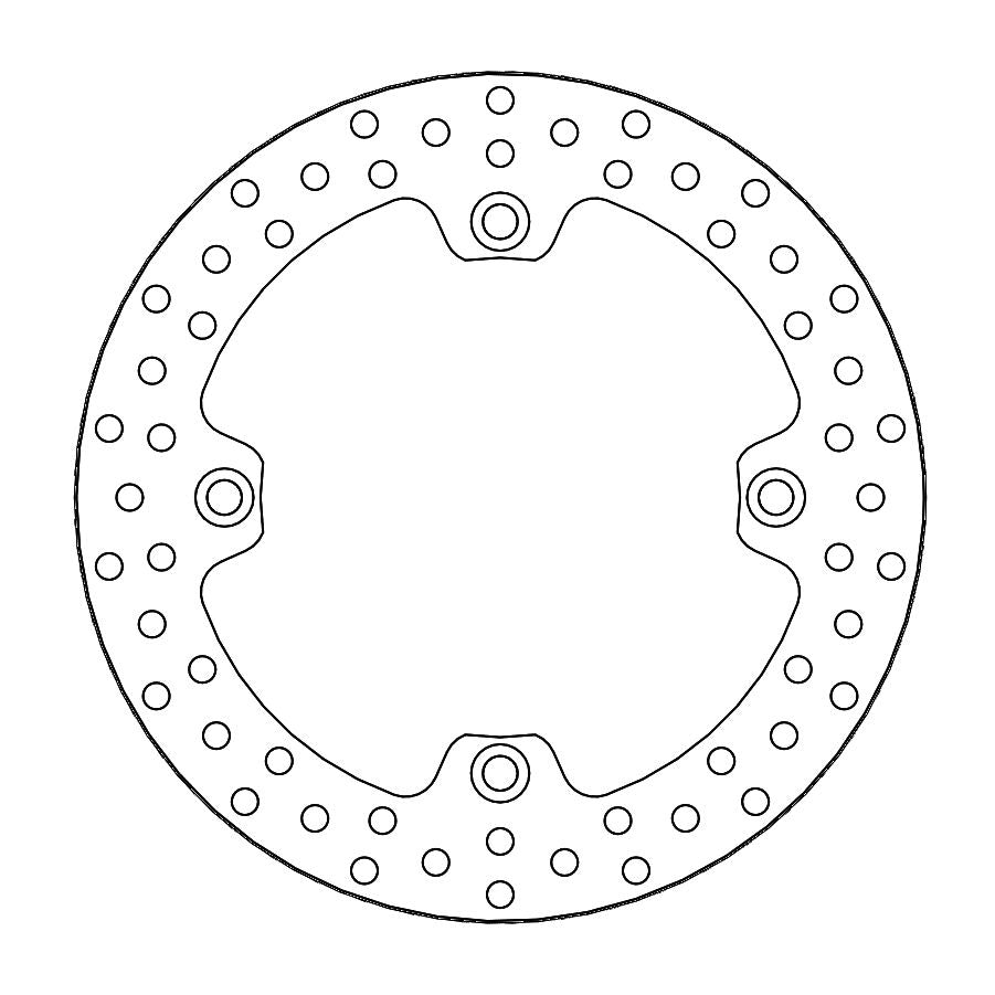 Moto-Master Bremsscheibe Halo vorne Ø 256 mm | LK 166 mm | 4 Loch
