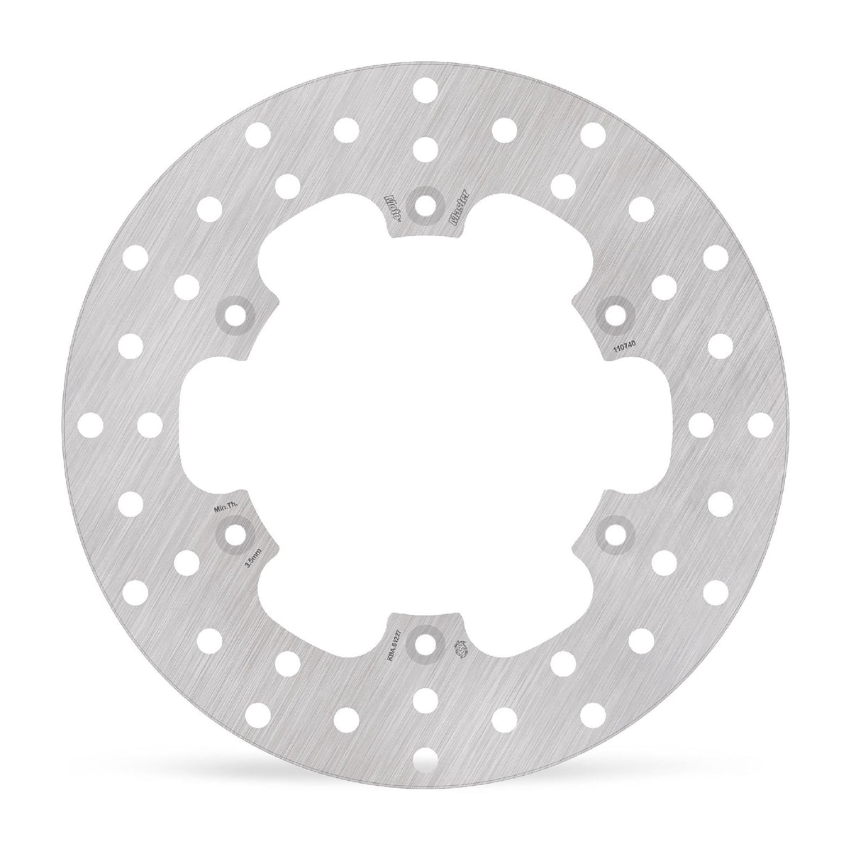Moto-Master Bremsscheibe Halo hinten Ø 220 mm | LK 133 mm | 6 Loch | 4,0 mm stark | Bohrung 6,5 mm