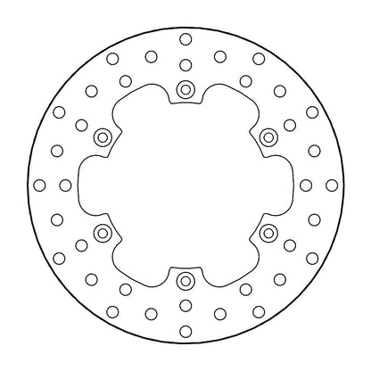 Moto-Master Bremsscheibe Halo hinten Ø 220 mm | LK 133 mm | 6 Loch | 4,0 mm stark | Bohrung 6,5 mm