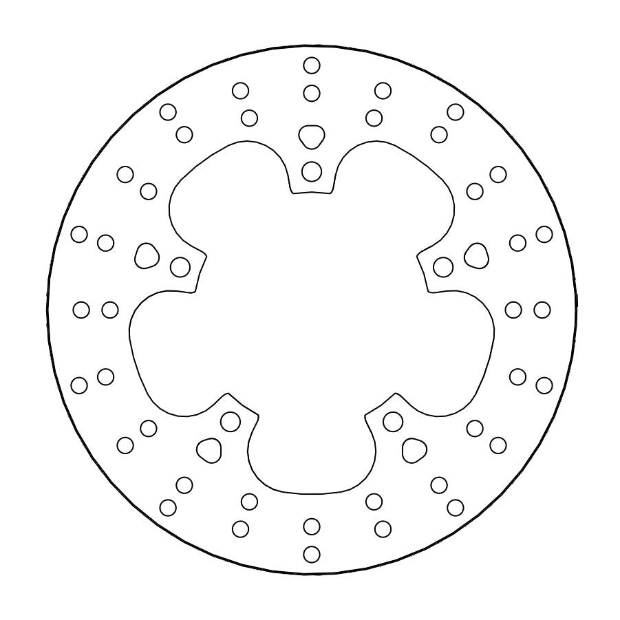 Moto-Master Bremsscheibe Halo hinten Ø 230 mm | LK 120 mm | 5 Loch | 4,0 mm stark | Bohrung 8,5 mm