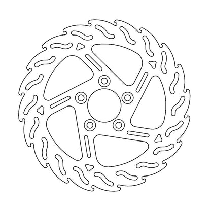 Moto-Master Bremsscheibe Flame hinten rechts starr mit ABE Ø 292 mm | LK 82,6 mm