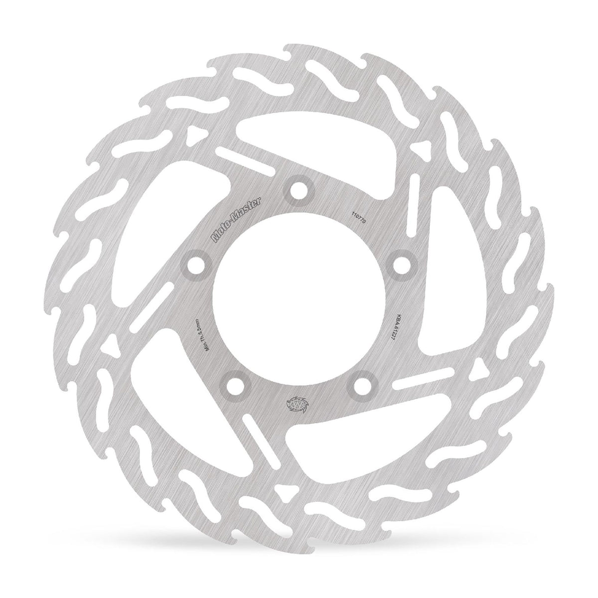Moto-Master Bremsscheibe Flame hinten rechts starr mit ABE Ø 300 mm | LK 127 mm