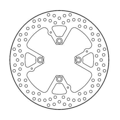 Moto-Master Bremsscheibe Halo hinten Ø 265 mm | LK 102 mm | 4 Loch | 6,0 mm stark | Bohrung 10 mm