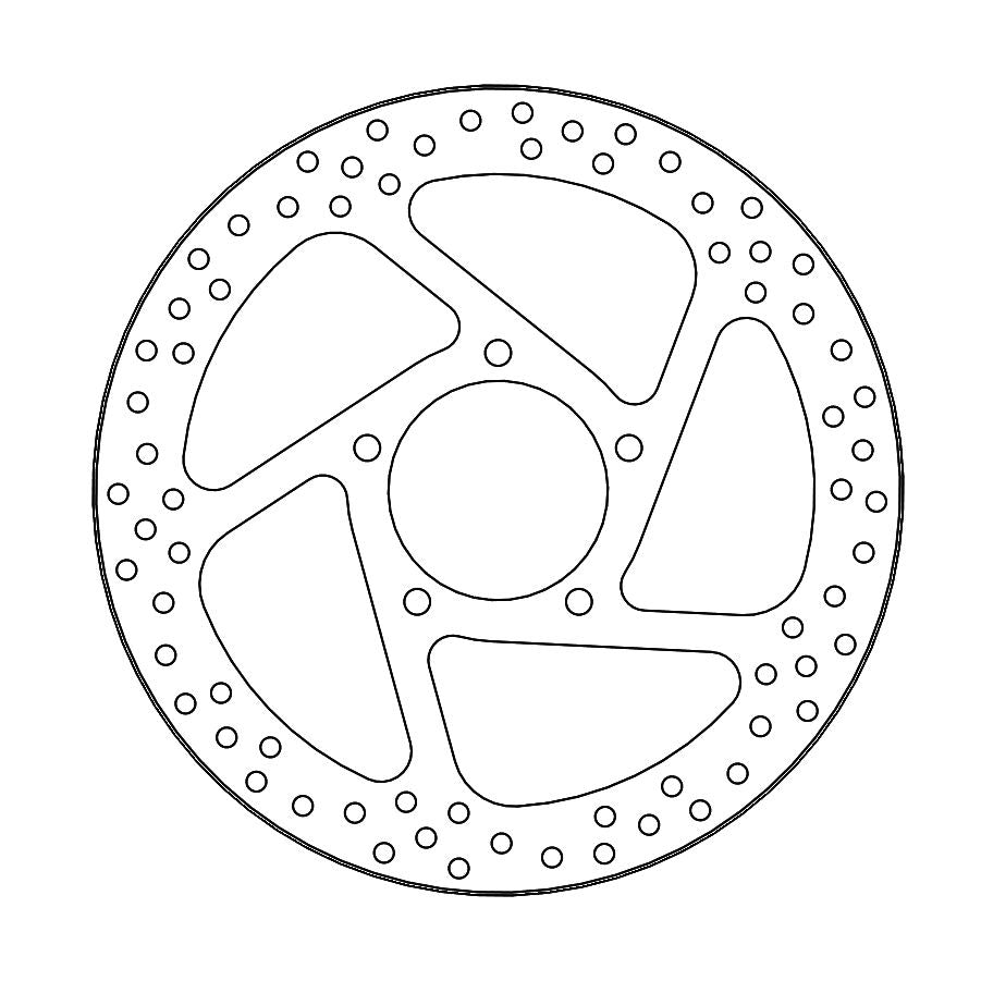 Moto-Master Bremsscheibe Halo hinten Ø 265 mm | LK 90 mm | 5 Loch | 5,9 mm stark | Bohrung 8,5 mm