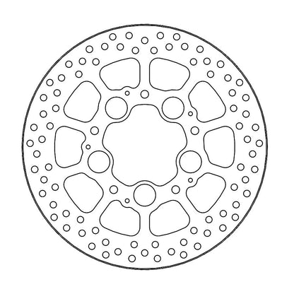 Moto-Master Bremsscheibe Halo hinten Ø 256 mm | LK 110 mm | 5 Loch | 6,0 mm stark | Bohrung 8,2 mm