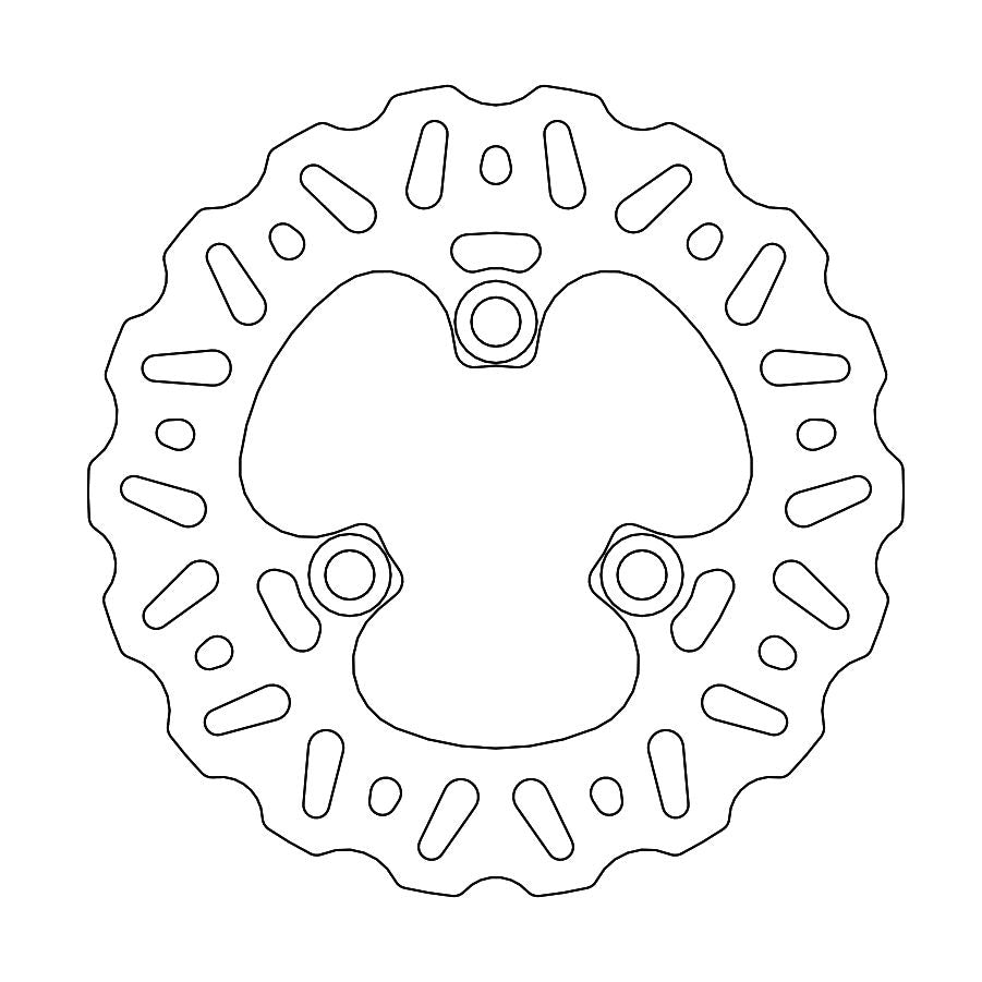 Moto-Master Bremsscheibe Nitro ATV vorn starr Ø 174 mm