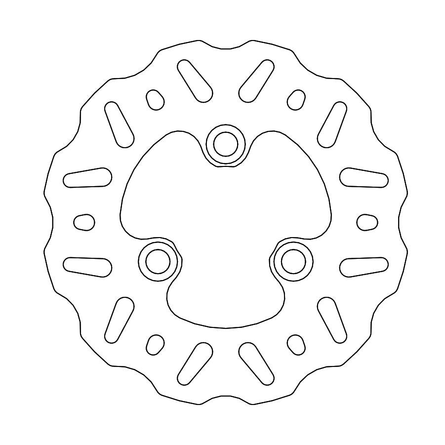 Moto-Master Bremsscheibe Nitro ATV vorn starr Ø 160 mm