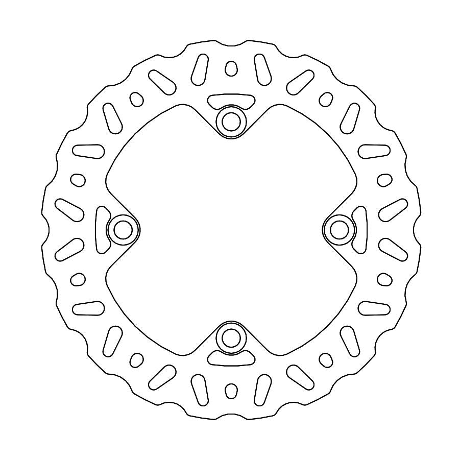 Moto-Master Bremsscheibe Nitro ATV hinten starr Ø 220 mm | LK 125 mm