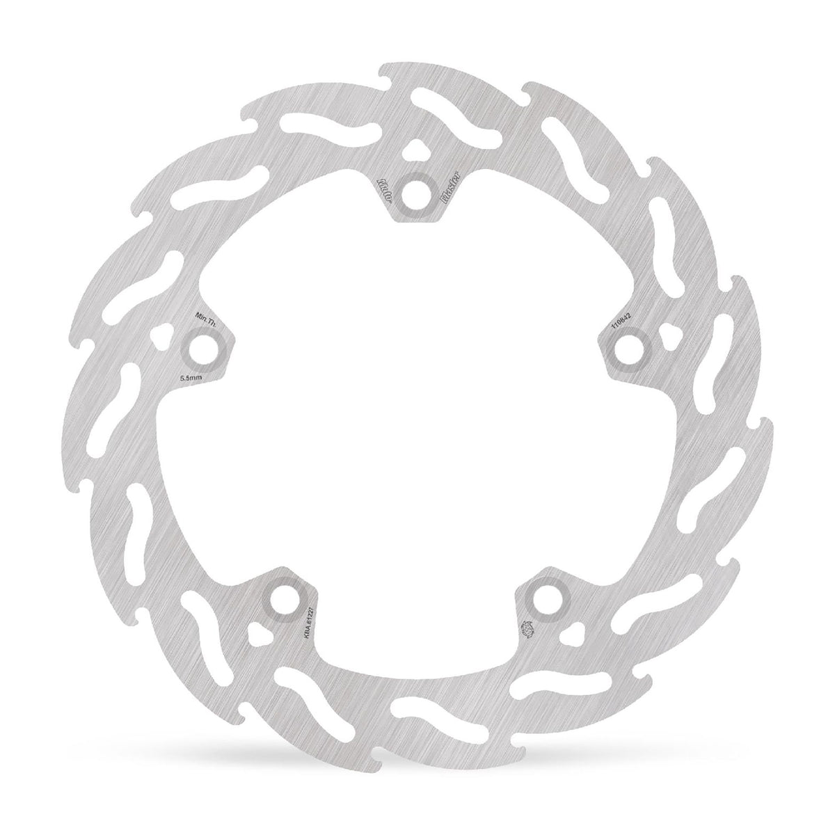 Moto-Master Bremsscheibe Flame hinten Ø 256 mm | LK 160 mm | 5 Loch | 6,0 mm stark | Bohrung 10,6 mm