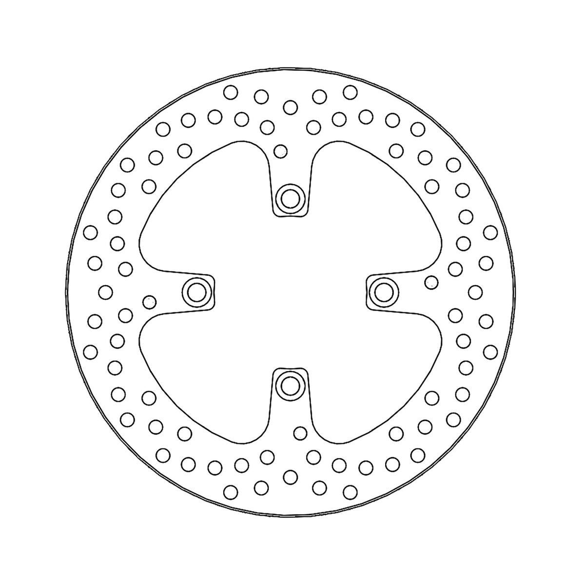 Moto-Master Bremsscheibe Halo hinten starr Ø 245 mm