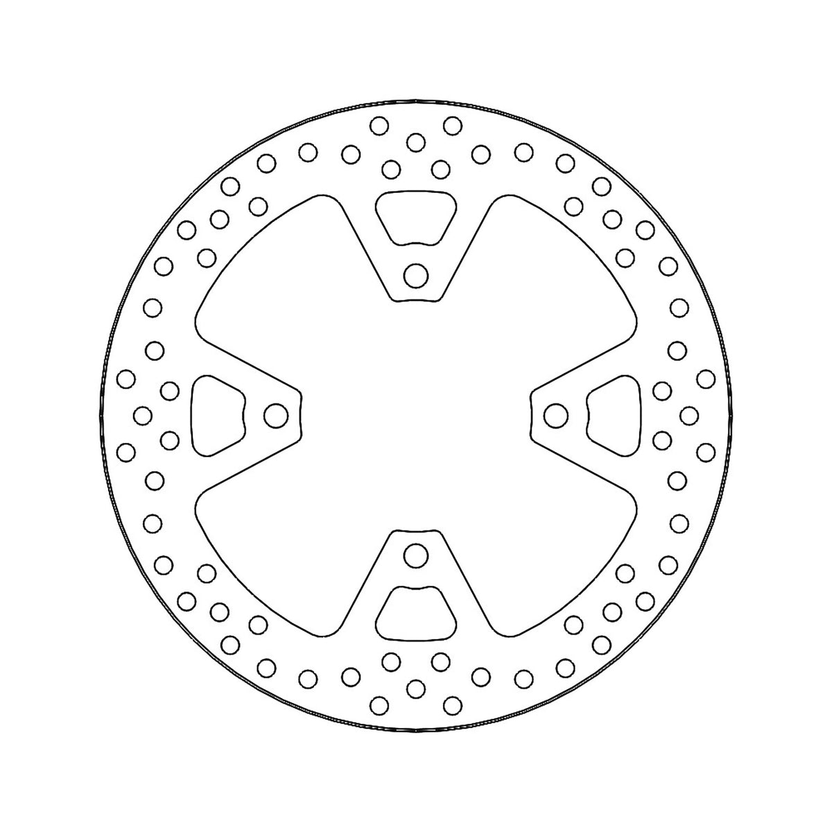 Moto-Master Bremsscheibe Halo hinten starr Ø 282 mm
