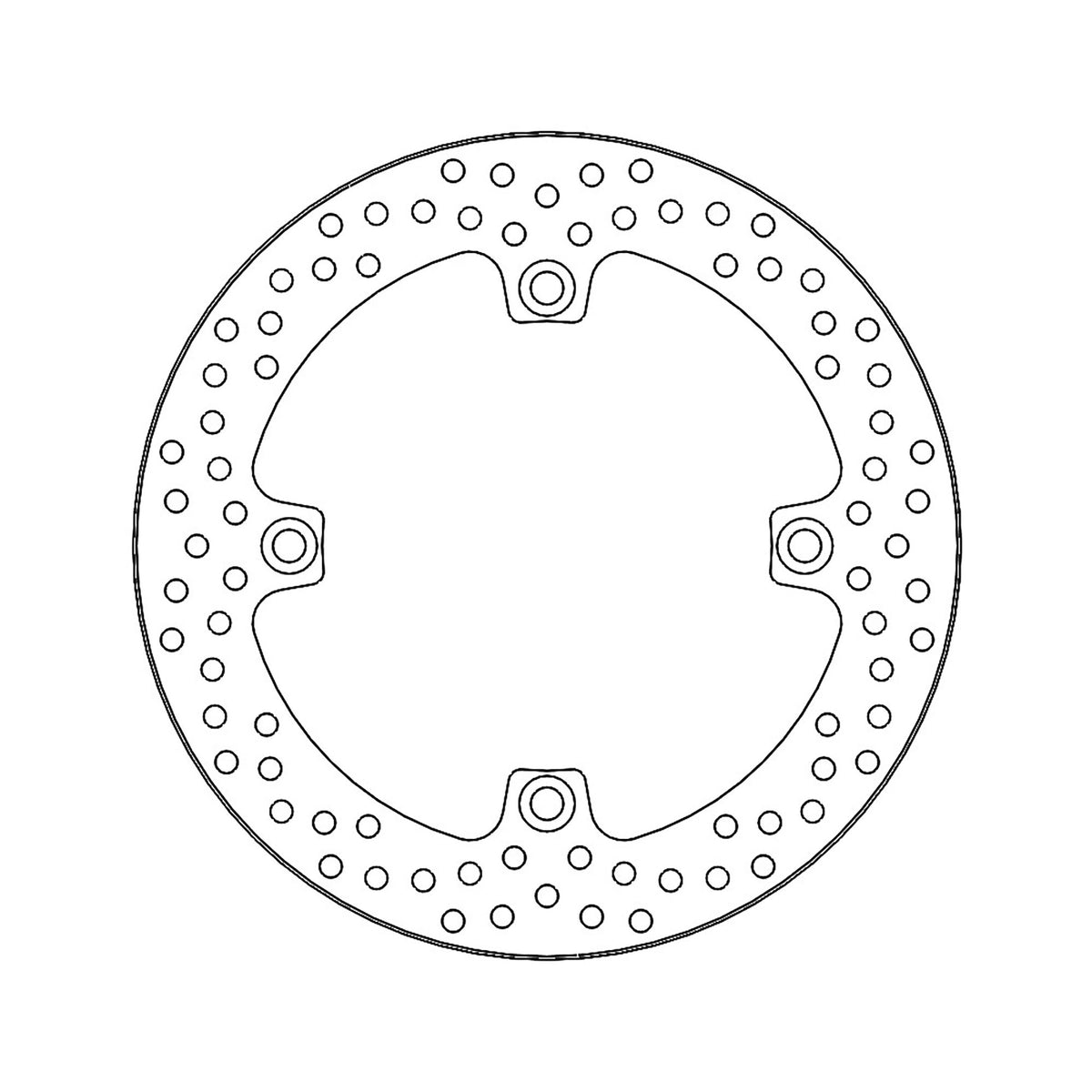Moto-Master Bremsscheibe Halo hinten starr Ø 260 mm