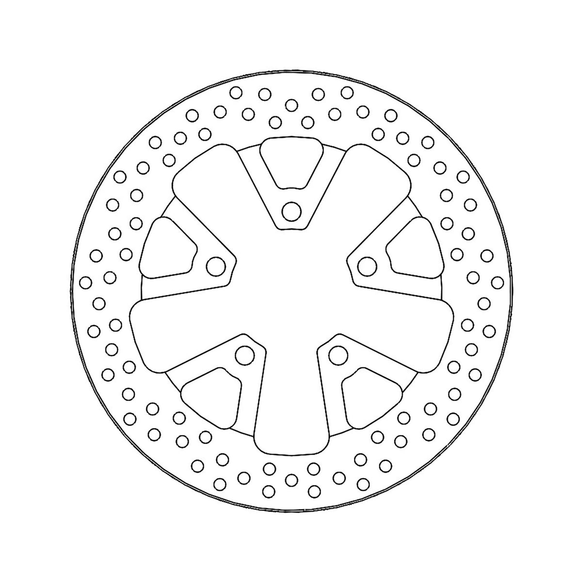 Moto-Master Bremsscheibe Halo hinten starr Ø 250 mm