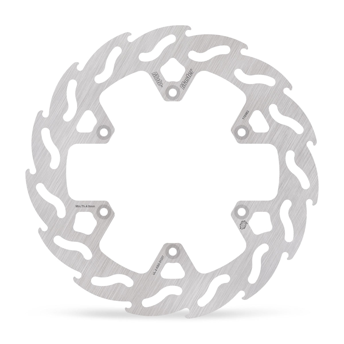 Moto-Master Bremsscheibe Flame hinten Ø 230 mm | LK 124 mm | 6 Loch | 4,6 mm stark | Bohrung 6,5 mm