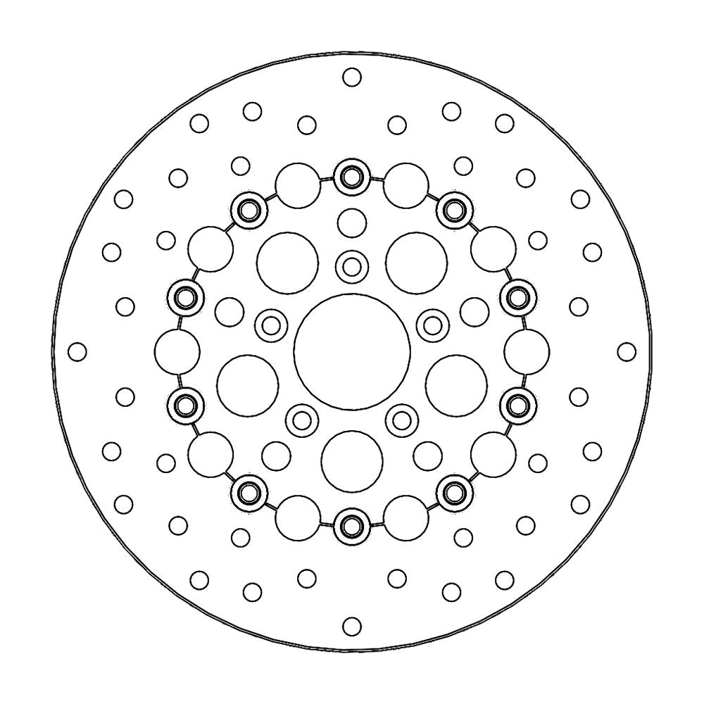 Moto-Master Bremsscheibe Kingman schwimmend Stahl-Innenring Ø 292 mm | LK 82,7 mm