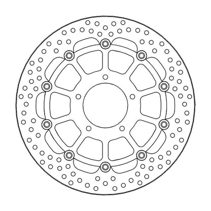 Moto-Master Bremsscheibe Halo vorn schwimmend mit ABE Ø 320 mm | LK 101,5 mm (Art. m112181)