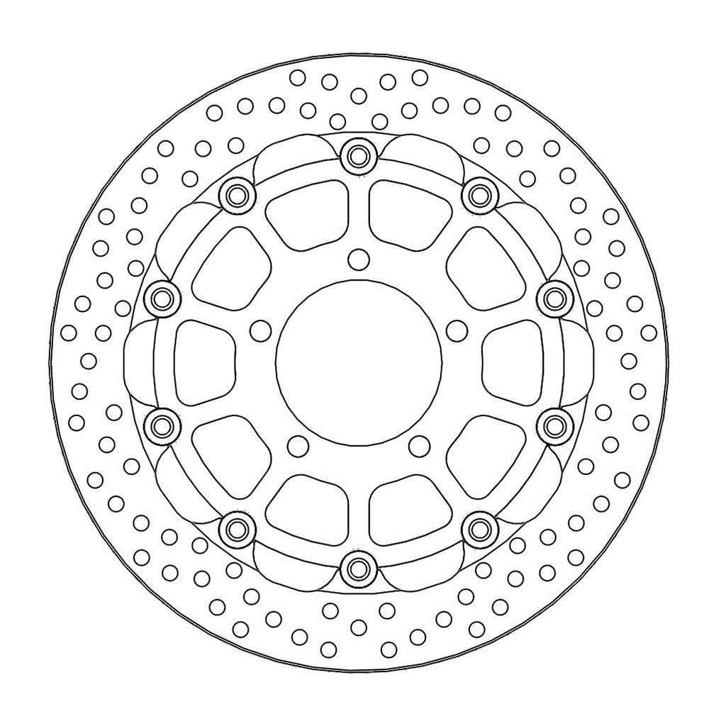 Moto-Master Bremsscheibe Halo vorn schwimmend Racing - 5,5mm mit ABE Ø 300 mm | LK 100 mm