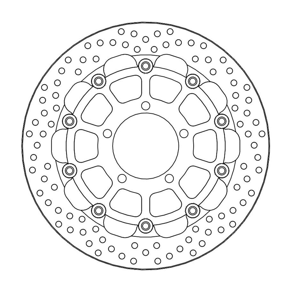 Moto-Master Bremsscheibe Halo vorn schwimmend Racing - 5,5mm mit ABE Ø 310 mm | LK 100,5 mm (Art. m112208)