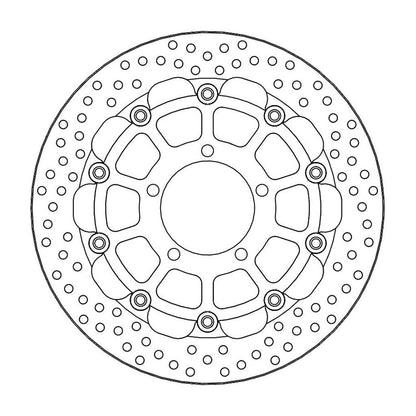 Moto-Master Bremsscheibe Halo vorn schwimmend Racing - 5,5mm mit ABE Ø 310 mm | LK 100,5 mm (Art. m112208)