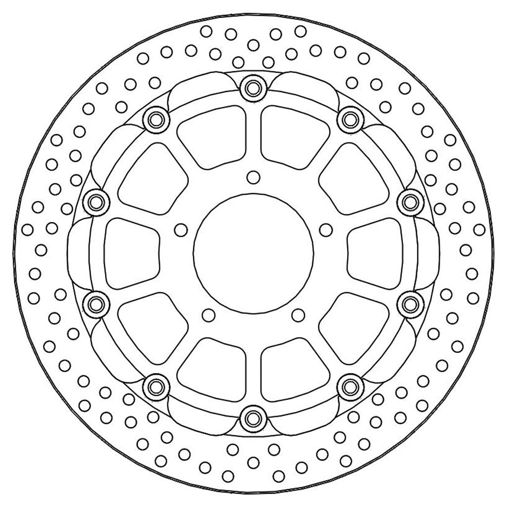 Moto-Master Bremsscheibe Halo vorn schwimmend mit ABE Ø 320 mm | LK 101,5 mm (Art. m112218)
