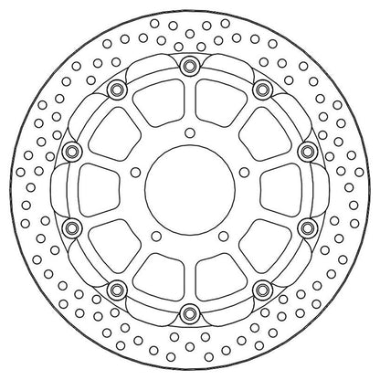 Moto-Master Bremsscheibe Halo vorn schwimmend mit ABE Ø 320 mm | LK 101,5 mm (Art. m112218)