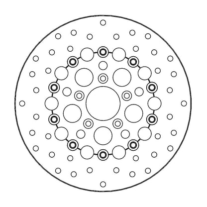 Moto-Master Bremsscheibe Kingman vorn schwimmend Alu-Innenring Ø 292 mm | LK 82,6 mm 44156-00, Harley-Davidson 44156-00