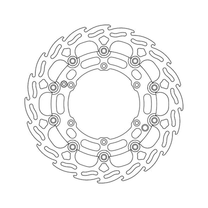 Moto-Master Bremsscheibe Flame vorne schwimmend Ø 298 mm